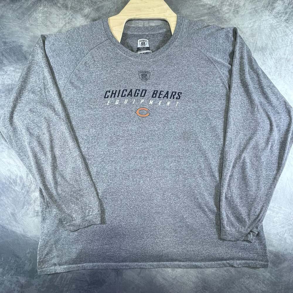Reebok NFL Chicago Bears Practice Equipment Long Sleeve T-Shirt 3XL